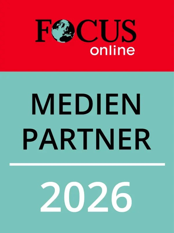 FOCUS Medien-Partner 2026 Siegel